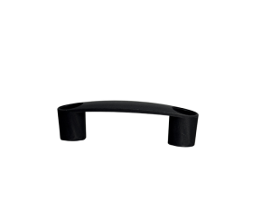 Bar-Type Handvat Nylon zwart voor aluminium stellingen 25x25x1,5mm