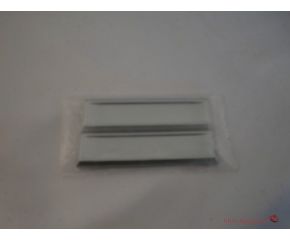 Handgrepen rechthoek zelfklevend zilver (per 2 stuks)