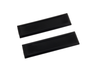 Handgrepen rechthoek zelfklevend zwart (per 2 stuks)